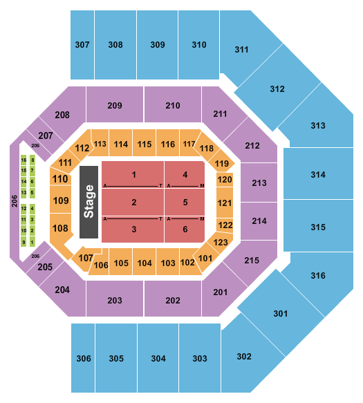 Credit One Stadium Zac Brown Band Seating Chart